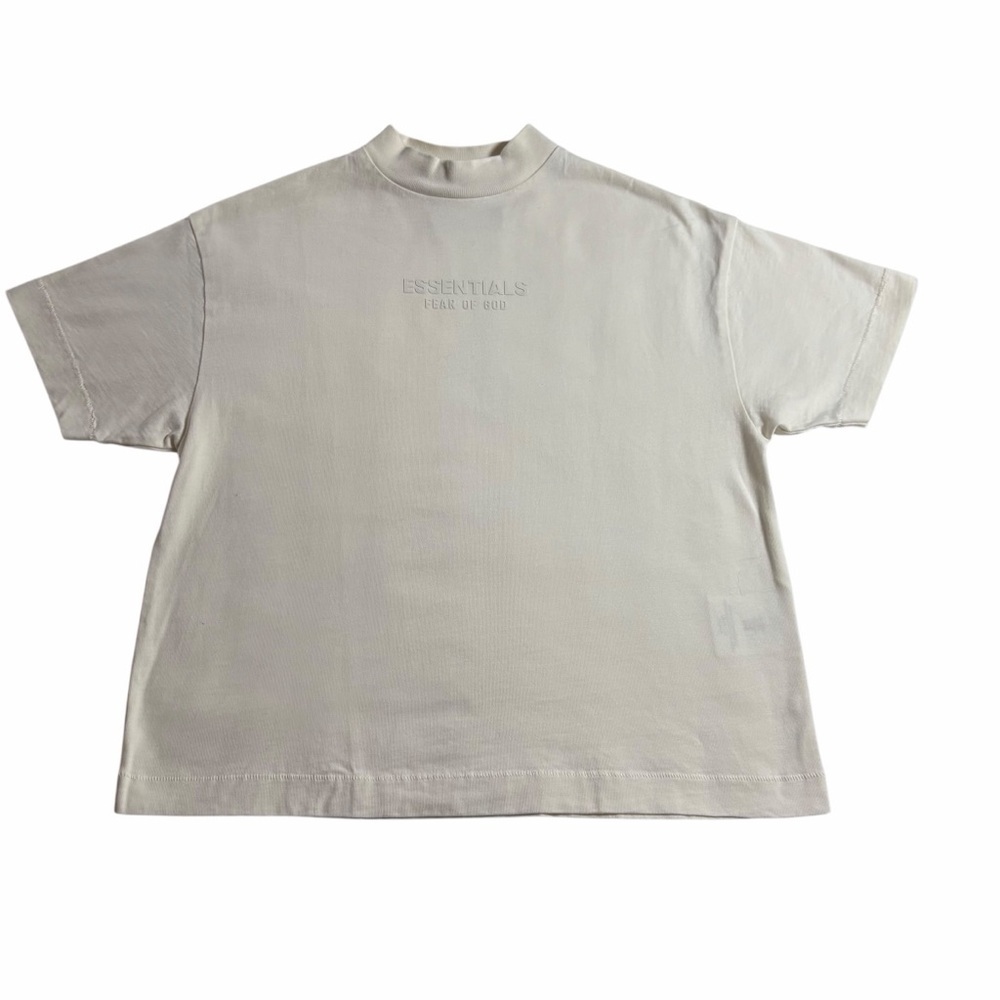 Fear of God Essentials Kids Tee | Creamy Off-white | 6/7 | NWT